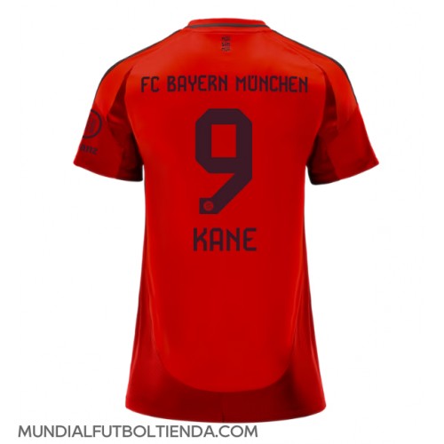 Camiseta Bayern Munich Harry Kane #9 Primera Equipación Replica 2024-25 para mujer mangas cortas